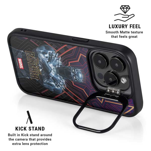 Marvel Black Panther Wakanda Salute iPhone 14 Pro Max Kickstand Case