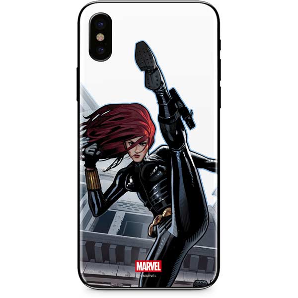 Marvel Black Widow High Kick iPhone XS Skin