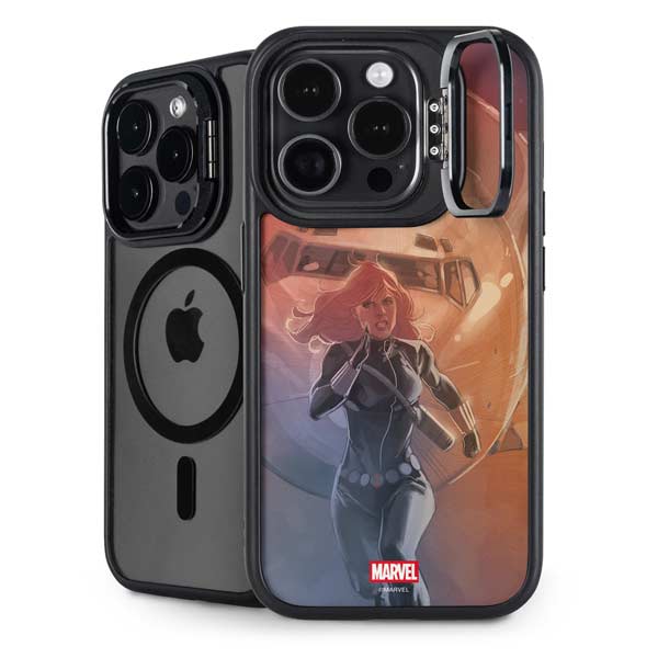 Marvel Black Widow Running iPhone 14 Pro Max Kickstand Case