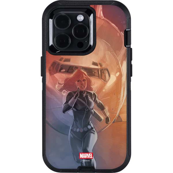 Marvel Black Widow Running Otterbox Defender iPhone Skin