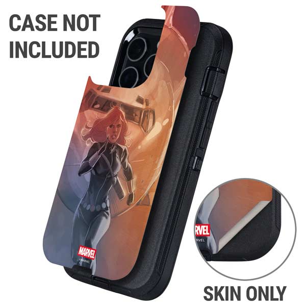 Marvel Black Widow Running Otterbox Defender iPhone Skin