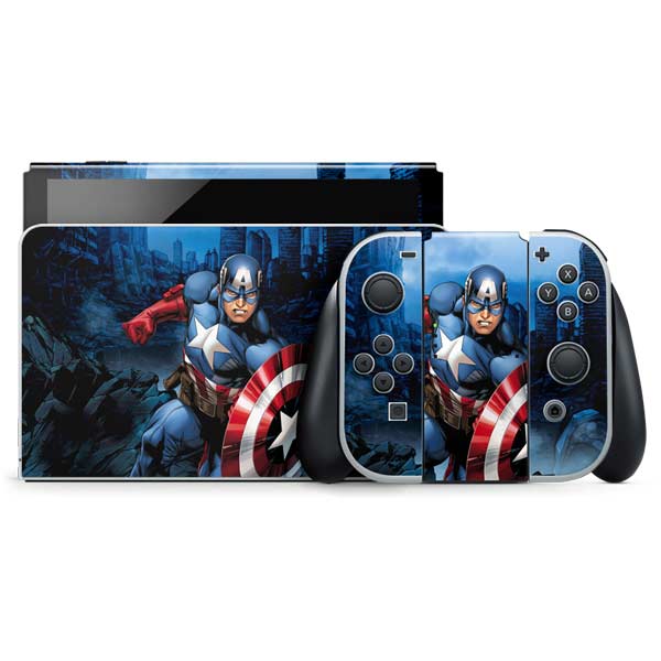 Marvel Captain America Portrait Nintendo Skins