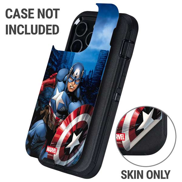 Marvel Captain America Portrait Otterbox Defender iPhone Skin