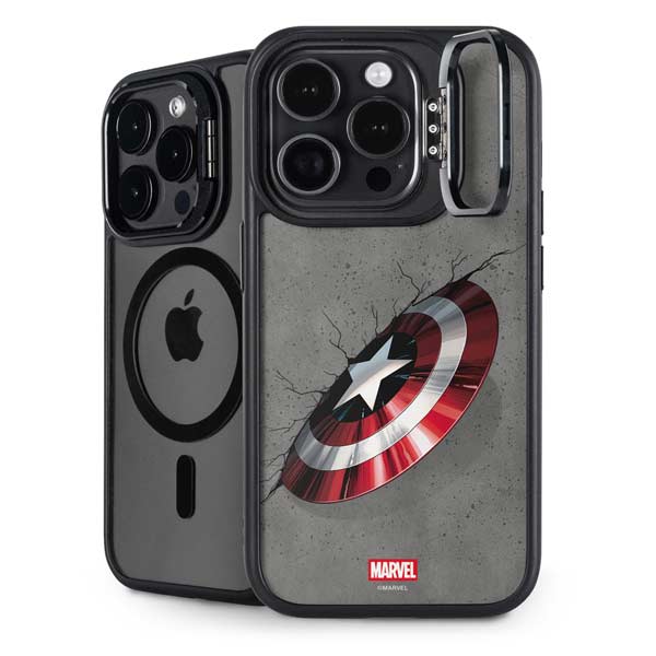 Marvel Captain America Shield Break iPhone 14 Pro Max Kickstand Case