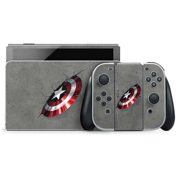 Marvel Captain America Shield Break Nintendo Skins