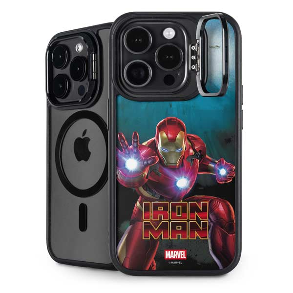 Marvel Iron Man Repulsor Blast iPhone 14 Pro Kickstand Case