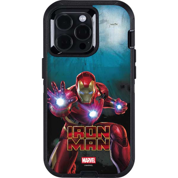 Marvel Iron Man Repulsor Blast Otterbox Defender iPhone Skin