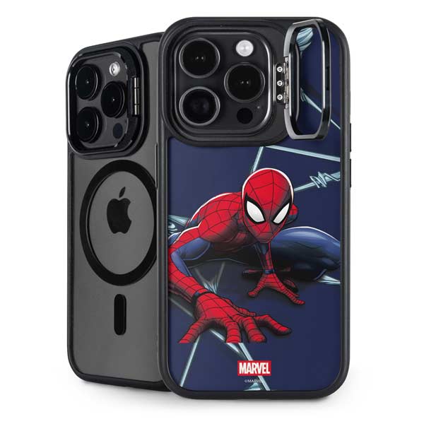 Marvel Spiderman Crawling Spiderman iPhone 14 Pro Kickstand Case