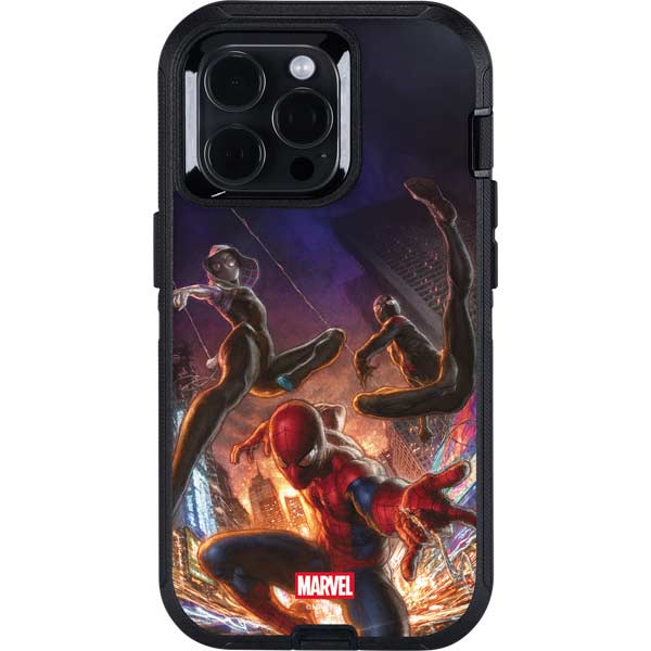Marvel Spiderman Group Wall Otterbox Defender iPhone Skin