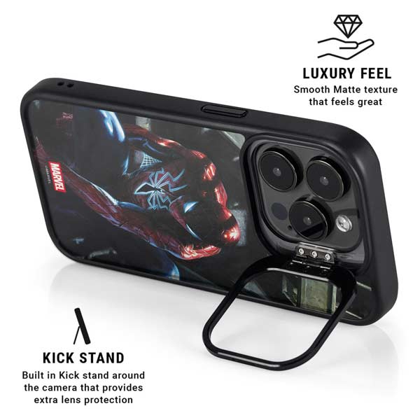 Marvel Spiderman New Suit Spiderman iPhone 14 Pro Max Kickstand Case