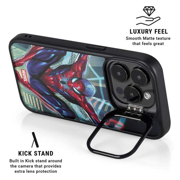 Marvel Spiderman Spiderman Armor MK IV iPhone 14 Pro Max Kickstand Case