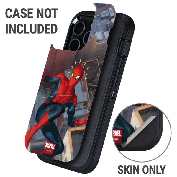 Marvel Spiderman Spidey Sense Otterbox Defender iPhone Skin