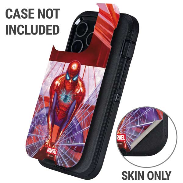 Marvel Spiderman Web Slinger Otterbox Defender iPhone Skin