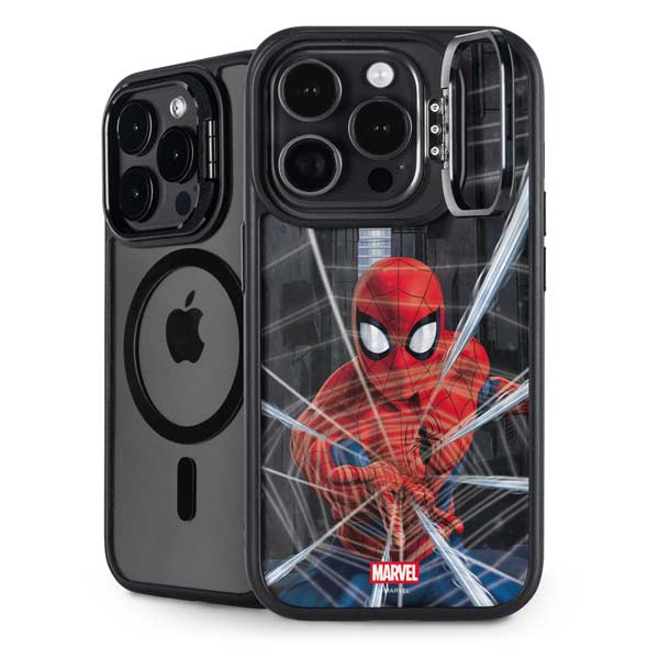 Marvel Spiderman Web Throw iPhone 14 Pro Kickstand Case