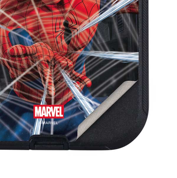 Marvel Spiderman Web Throw Otterbox Defender iPhone Skin