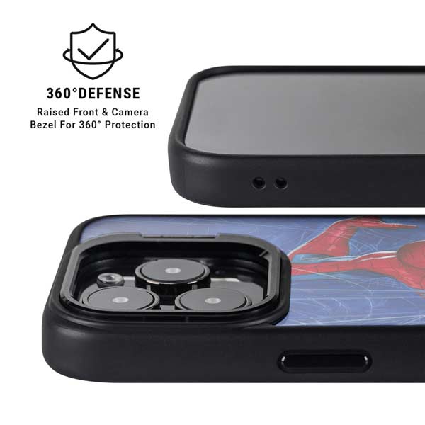 Marvel Spiderman World of Webs iPhone 14 Pro Kickstand Case