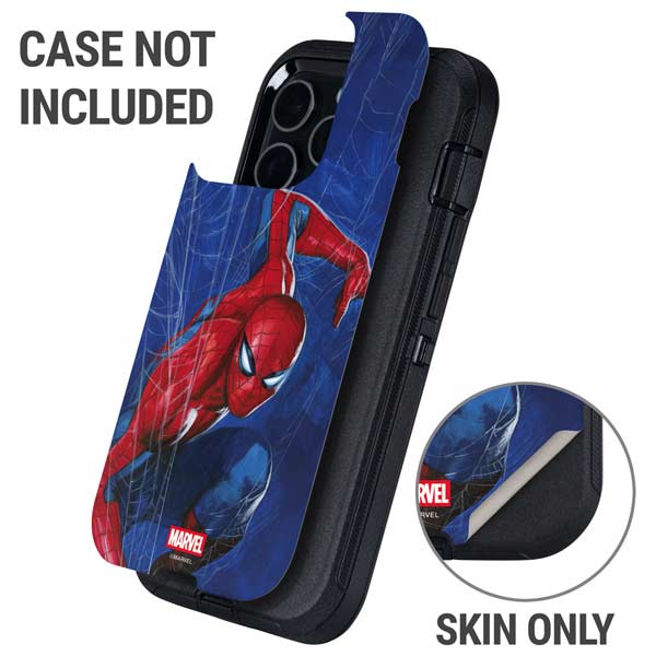 Marvel Spiderman World of Webs Otterbox Defender iPhone Skin
