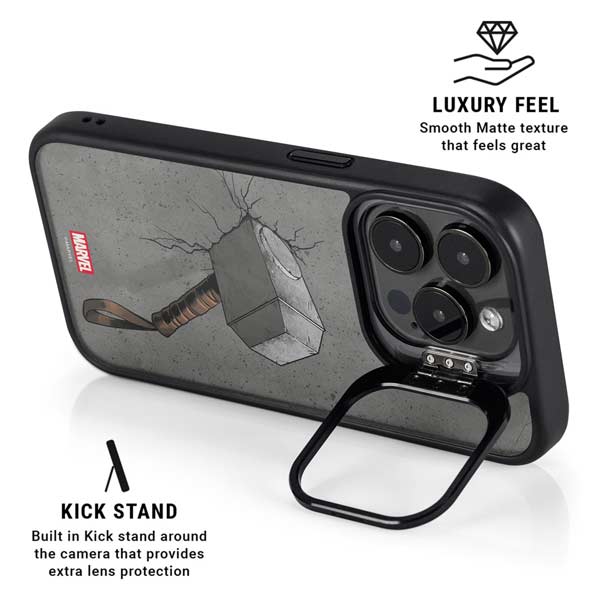 Marvel Thor Thor’s Hammer Mjolnir iPhone 14 Pro Max Kickstand Case