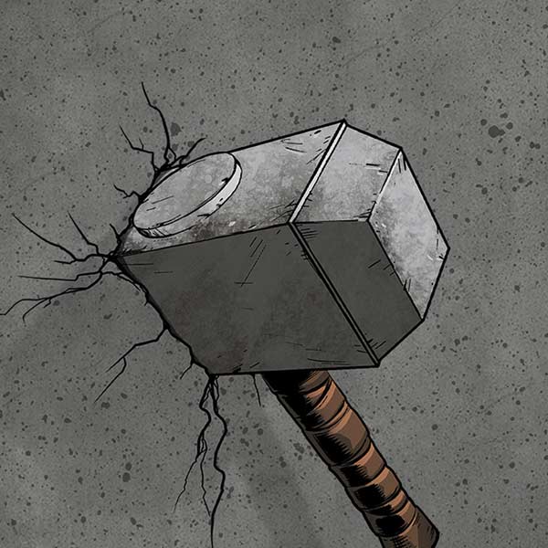 Marvel Thor Thor’s Hammer Mjolnir iPhone XS Pro Case