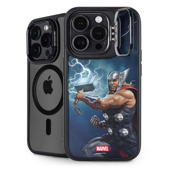 Marvel Thor Thor and Mjolnir iPhone 14 Pro Max Kickstand Case