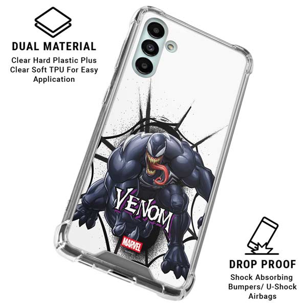 Marvel Venom Reaching Forward Galaxy A13 5G Clear Case