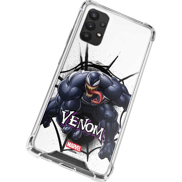 Marvel Venom Reaching Forward Galaxy A32 5G Clear Case