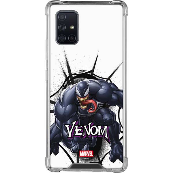 Marvel Venom Reaching Forward Galaxy A71 5G Clear Case