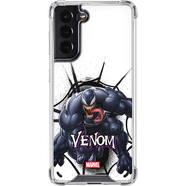 Marvel Venom Reaching Forward Galaxy S21 5G Clear Case