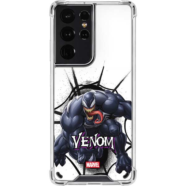 Marvel Venom Reaching Forward Galaxy S21 Ultra 5G Clear Case
