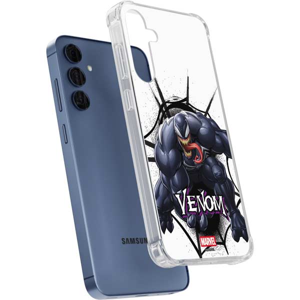 Marvel Venom Reaching Forward Galaxy S24 Clear Case