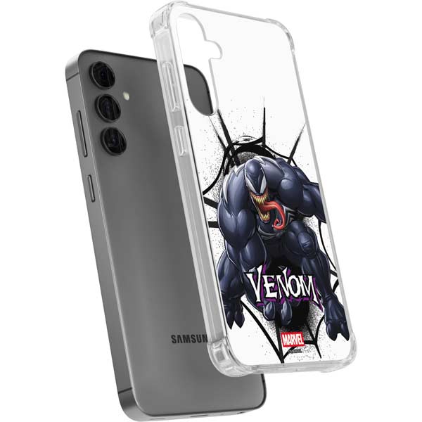Marvel Venom Reaching Forward Galaxy S24 Plus Clear Case