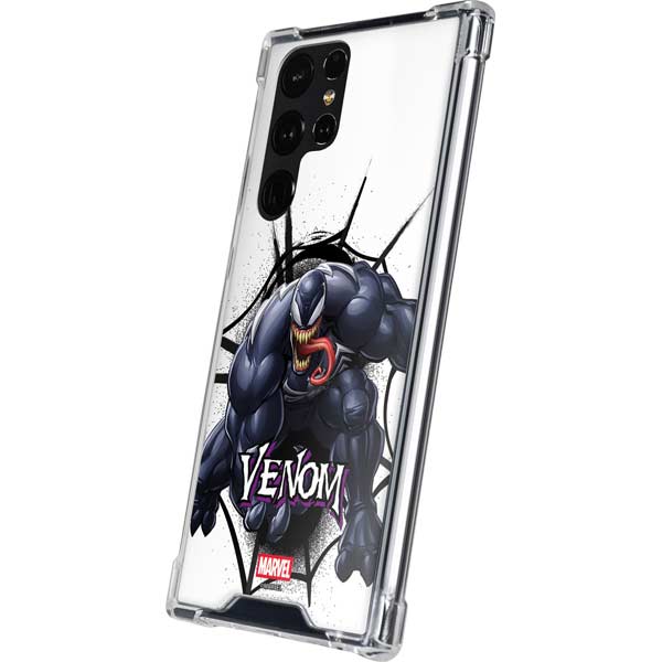 Marvel Venom Reaching Forward Galaxy S24 Ultra Clear Case