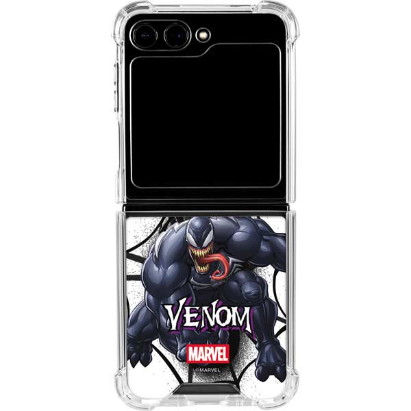 Marvel Venom Reaching Forward Galaxy Z Flip5 5G Clear Case