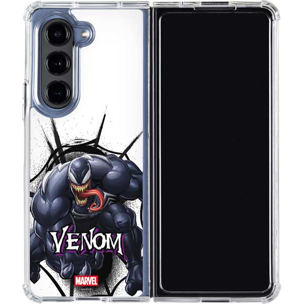 Marvel Venom Reaching Forward Galaxy Z Fold5 5G Clear Case