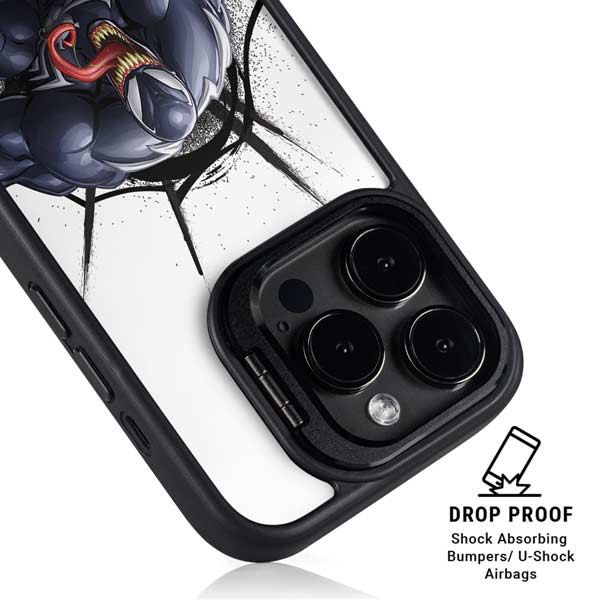 Marvel Venom Reaching Forward iPhone 14 Pro Kickstand Case