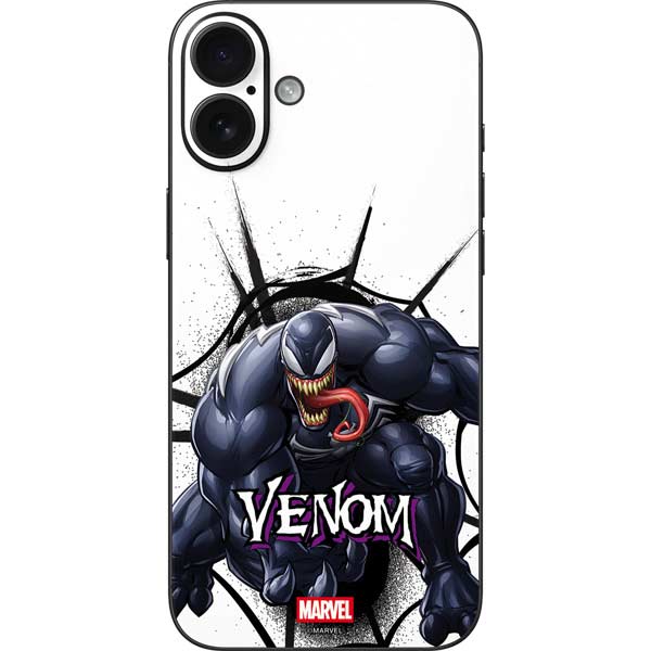Marvel Venom Reaching Forward iPhone 16 Plus Skin