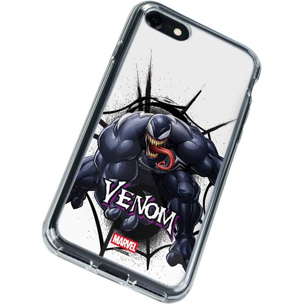 Marvel Venom Reaching Forward iPhone SE (2nd & 3rd Gen) Clear Case