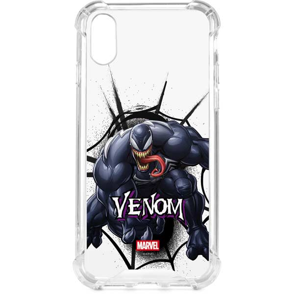 Marvel Venom Reaching Forward iPhone XS Clear Case