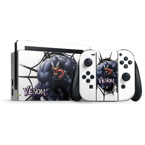 Marvel Venom Reaching Forward Nintendo Switch Bundle Skin