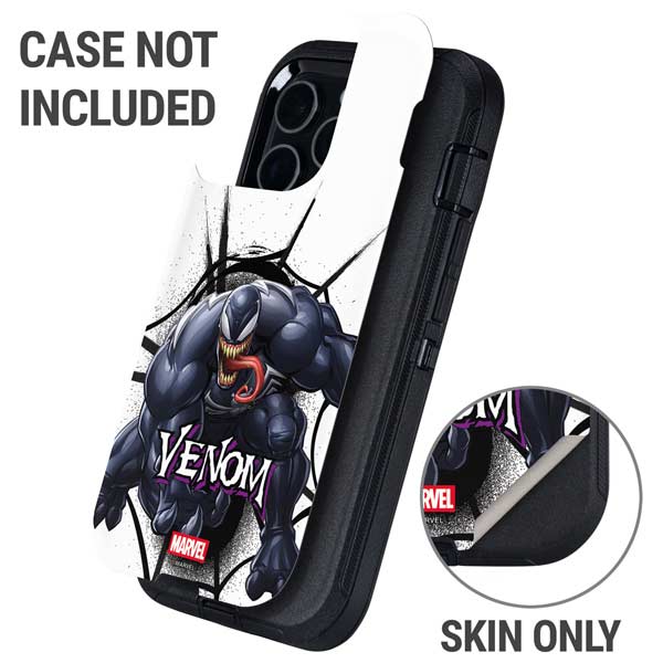 Marvel Venom Reaching Forward Otterbox Defender iPhone Skin