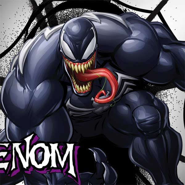 Marvel Venom Reaching Forward PlayStation 4 Gold Wireless Headset Skin