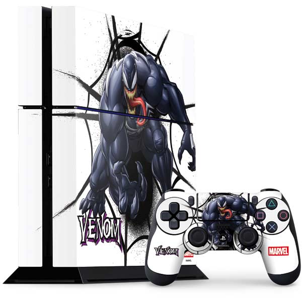 Marvel Venom Reaching Forward PS4 Console and Controller Bundle Skin