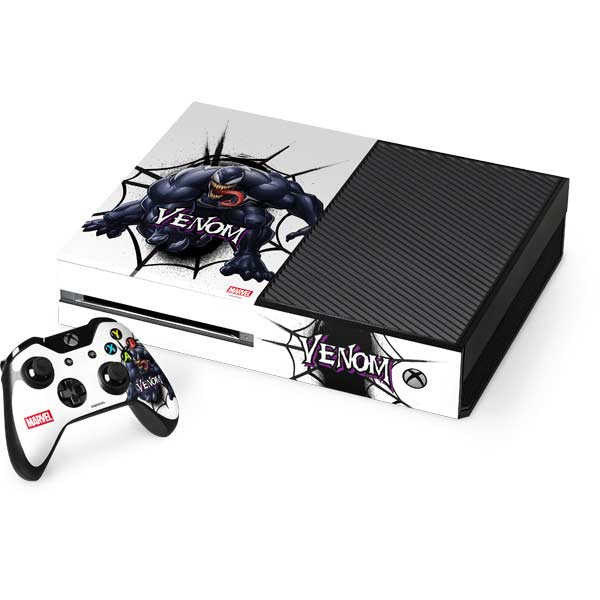Marvel Venom Reaching Forward Xbox One Console and Controller Bundle Skin