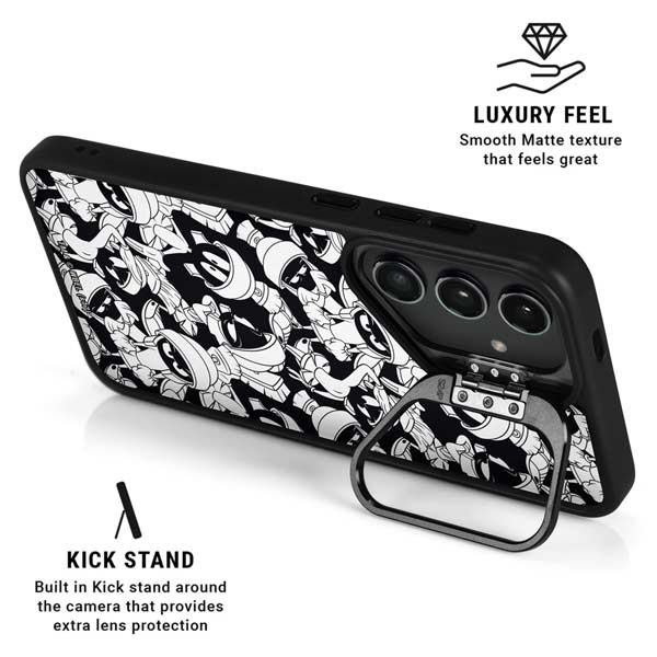 Looney Tunes Marvin Super Sized Pattern Galaxy S26 Kickstand Case