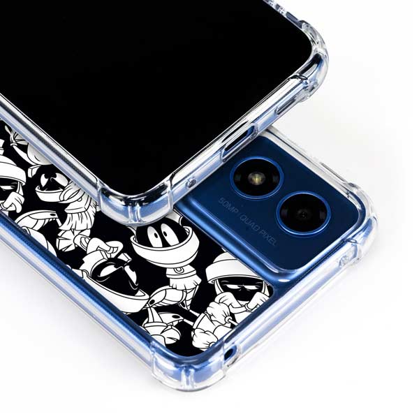 Looney Tunes Marvin Super Sized Pattern Moto G 5G Clear Case ...