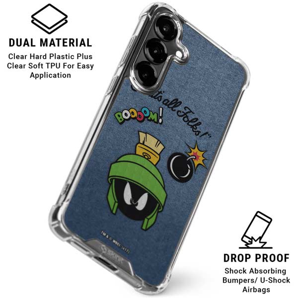 Looney Tunes Marvin Thats All Folks Galaxy S26 Plus Clear Case