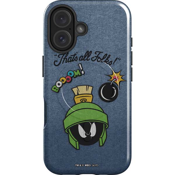 Looney Tunes Marvin Thats All Folks iPhone 16 Magsafe Impact Case