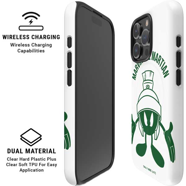 Looney Tunes Marvin the Martian Big Head iPhone 16 Pro Magsafe Impact Case