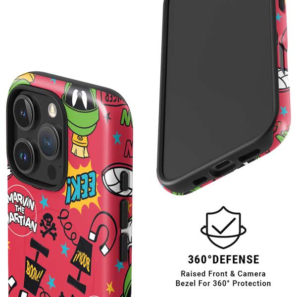 Looney Tunes Marvin the Martian Patches iPhone 16 Pro Max Magsafe Impact Case