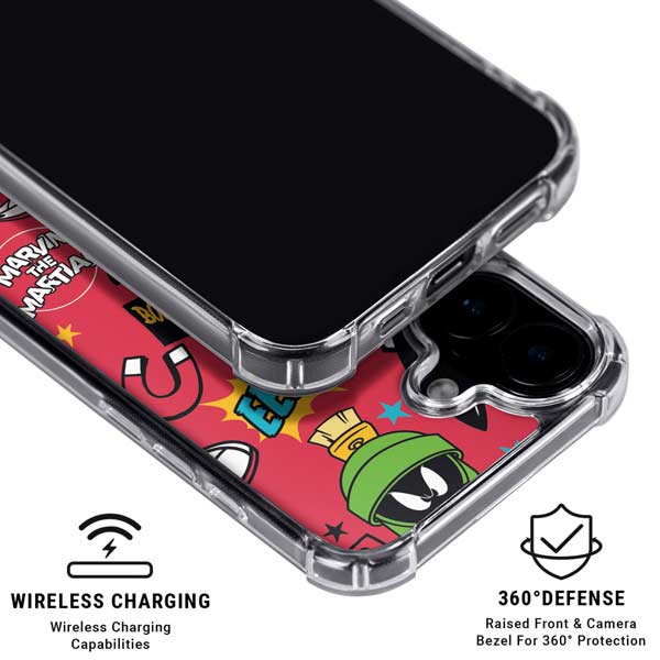Looney Tunes Marvin the Martian Patches iPhone 17 MagSafe Case
